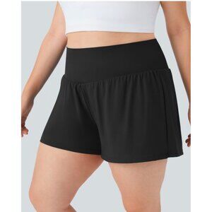 Halara Super High Waisted 2-in-1 Yoga Shorts Sz 2XL with Pockets